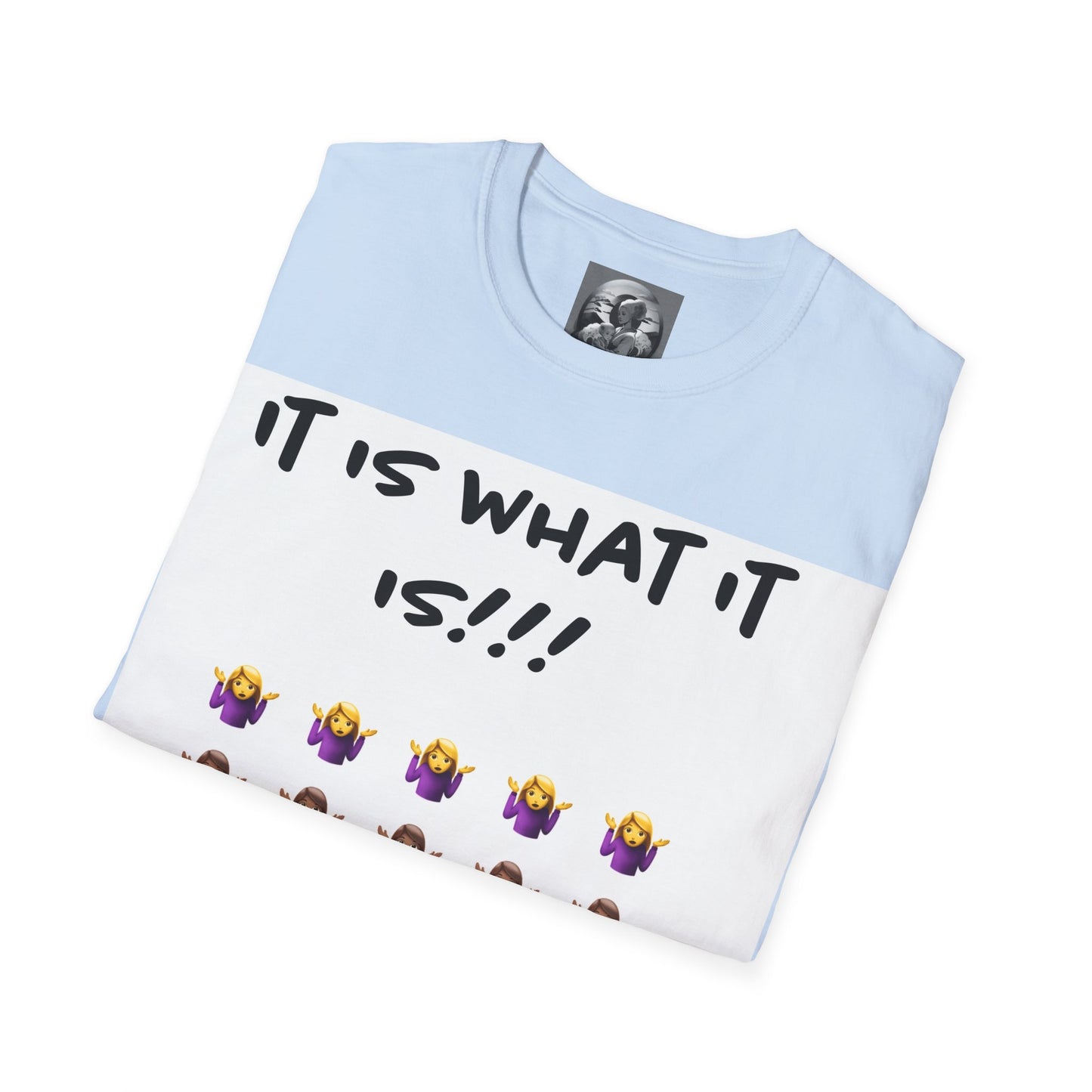 "It is what it is female" Single PrintUnisex Softstyle T-Shirt