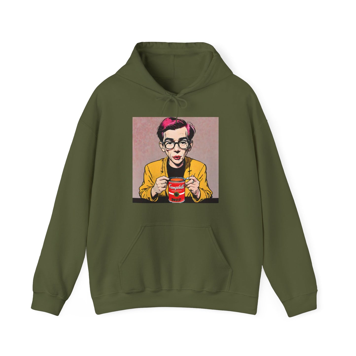 "Warhol: the abstract legend" Single Print Unisex Heavy Blend™ Hooded Sweatshirt