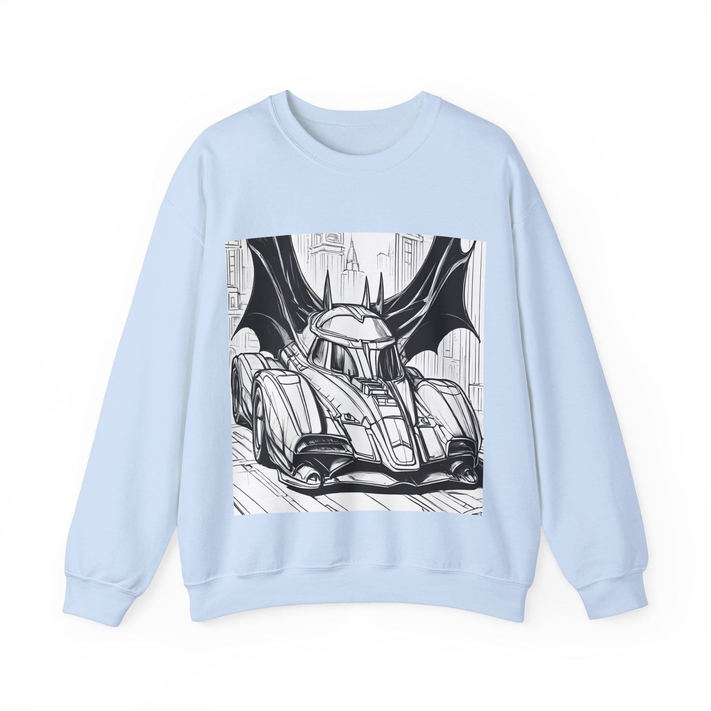 "Automobiliá de Chiroptera" Single Print Unisex Heavy Blend™ Crewneck Sweatshirt