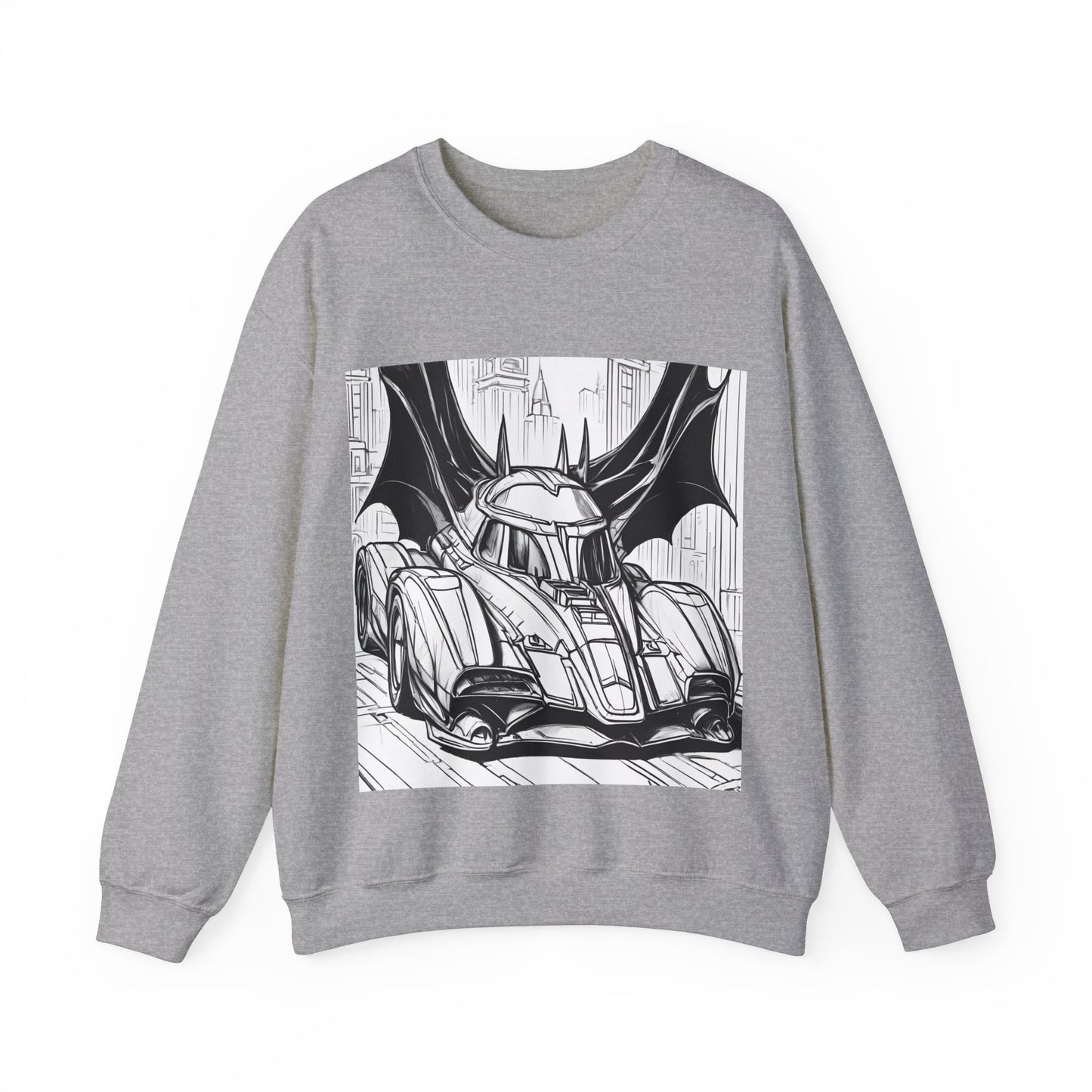 "Automobiliá de Chiroptera" Single Print Unisex Heavy Blend™ Crewneck Sweatshirt