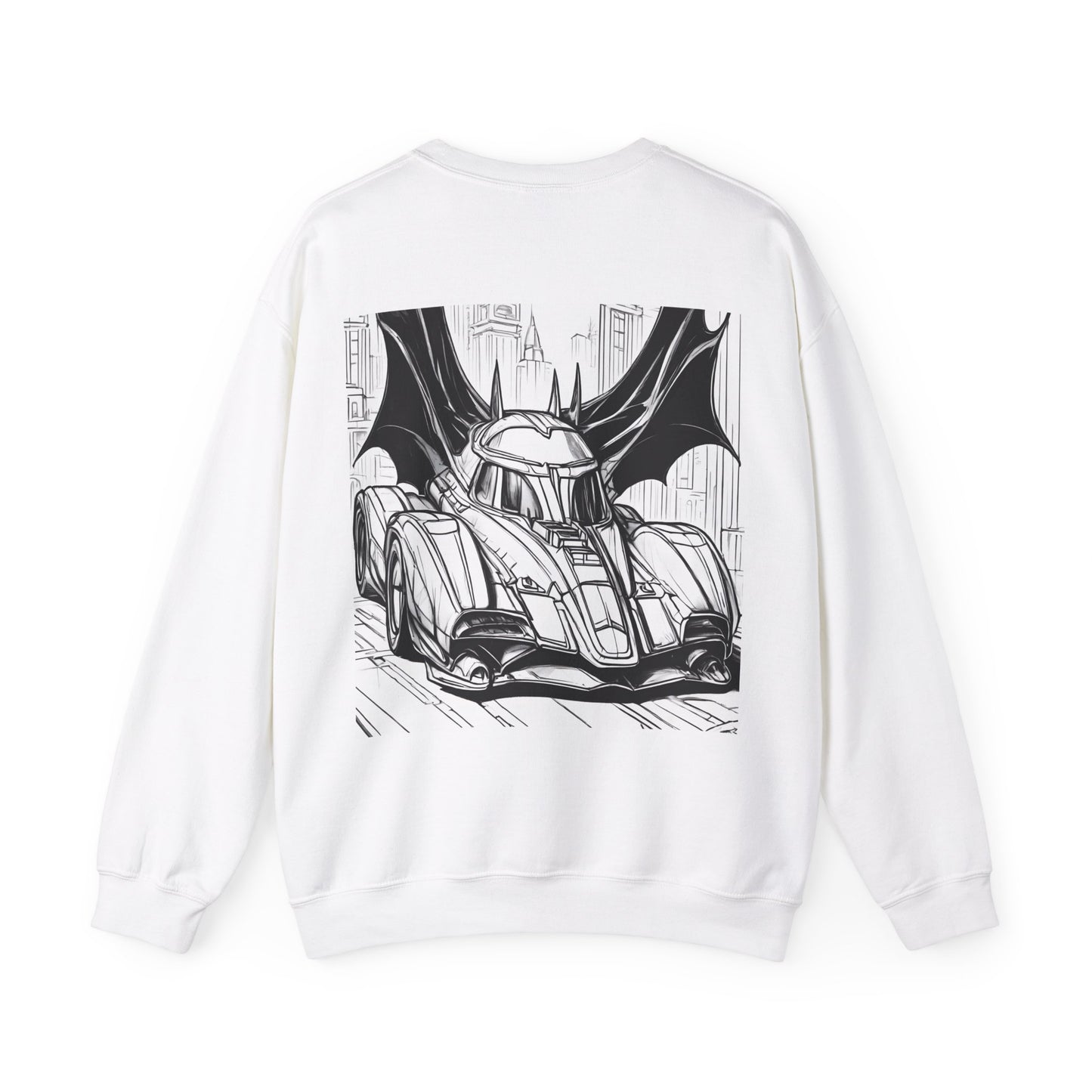 "Automobiliá de Chiroptera" Double Print Unisex Heavy Blend™ Crewneck Sweatshirt