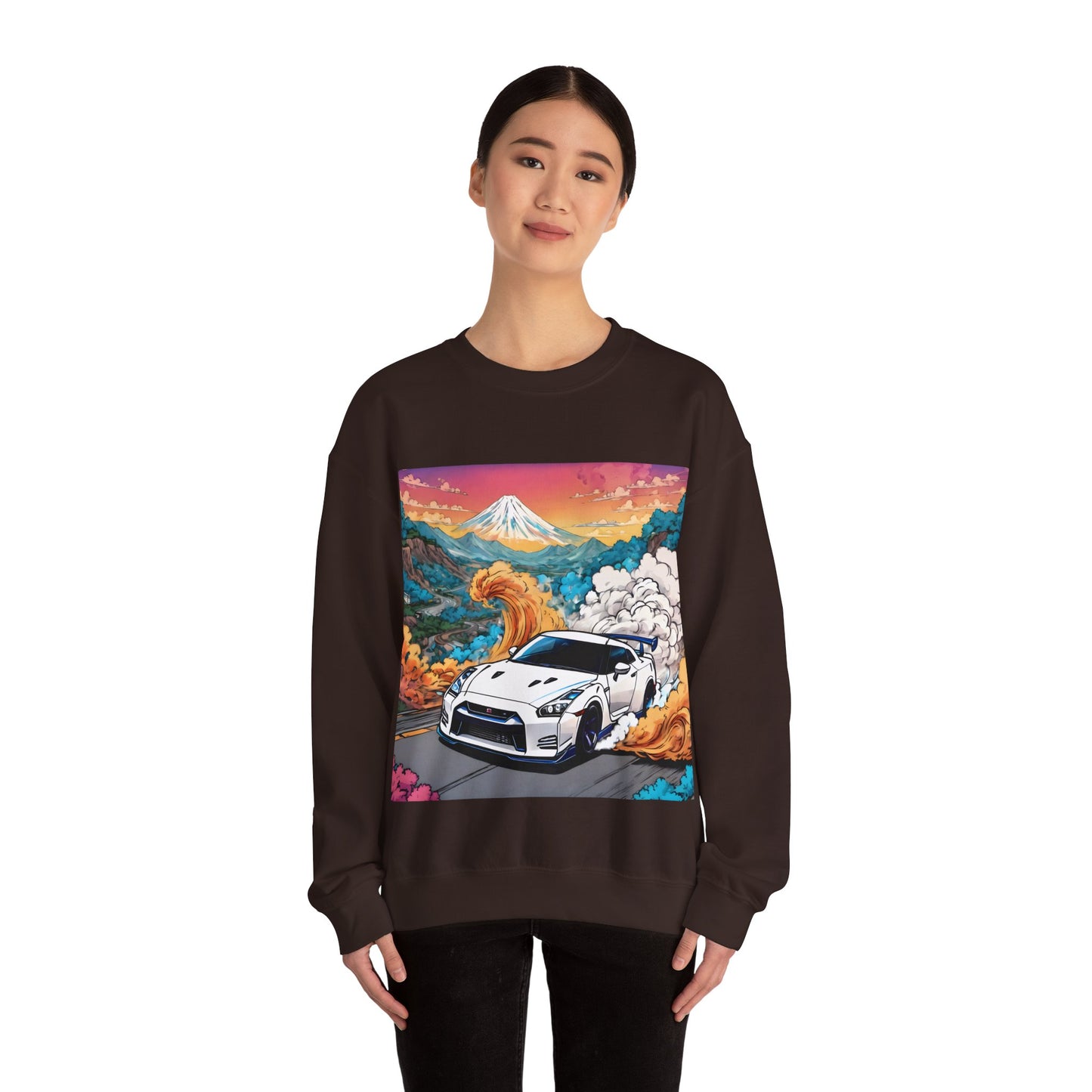 " Go, Go, Go Racing !!!!!!" Double Print Unisex Heavy Blend™ Crewneck Sweatshirt