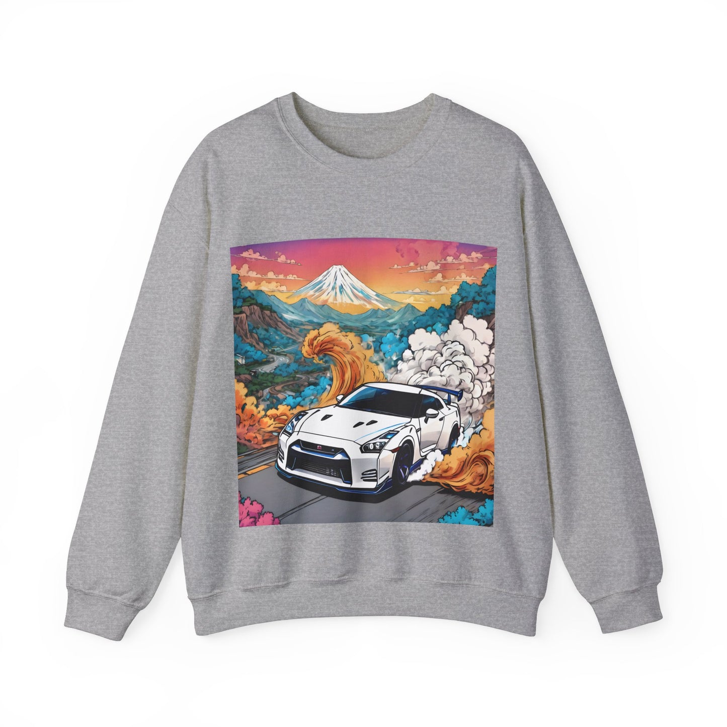 " Go, Go, Go Racing !!!!!!" Double Print Unisex Heavy Blend™ Crewneck Sweatshirt