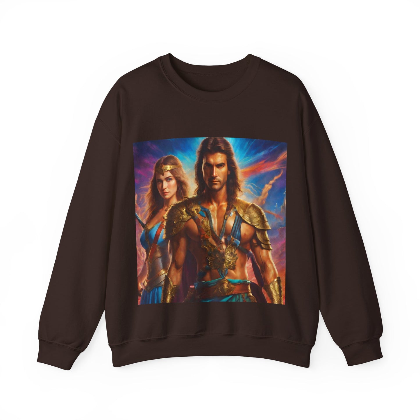 "80s medieval fantasy" Single Print Unisex Heavy Blend™ Crewneck Sweatshirt