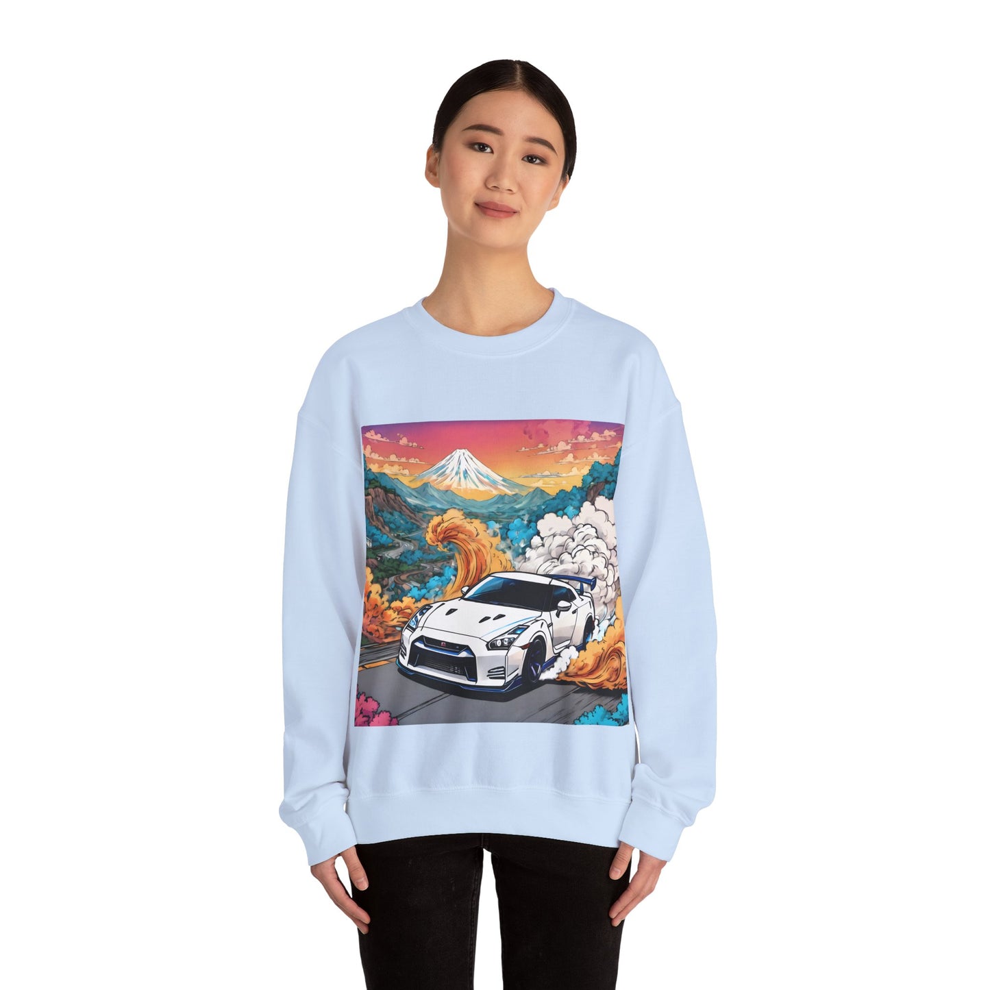 " Go, Go, Go Racing !!!!!!" Double Print Unisex Heavy Blend™ Crewneck Sweatshirt