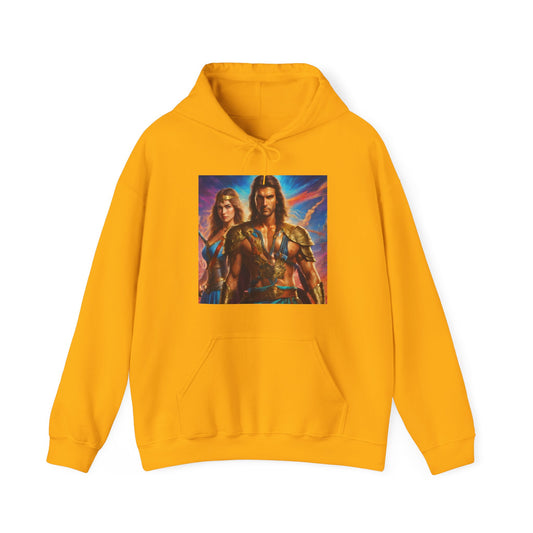 "80s medieval fantasy" Single Print Unisex Heavy Blend™ Hooded Sweatshirt