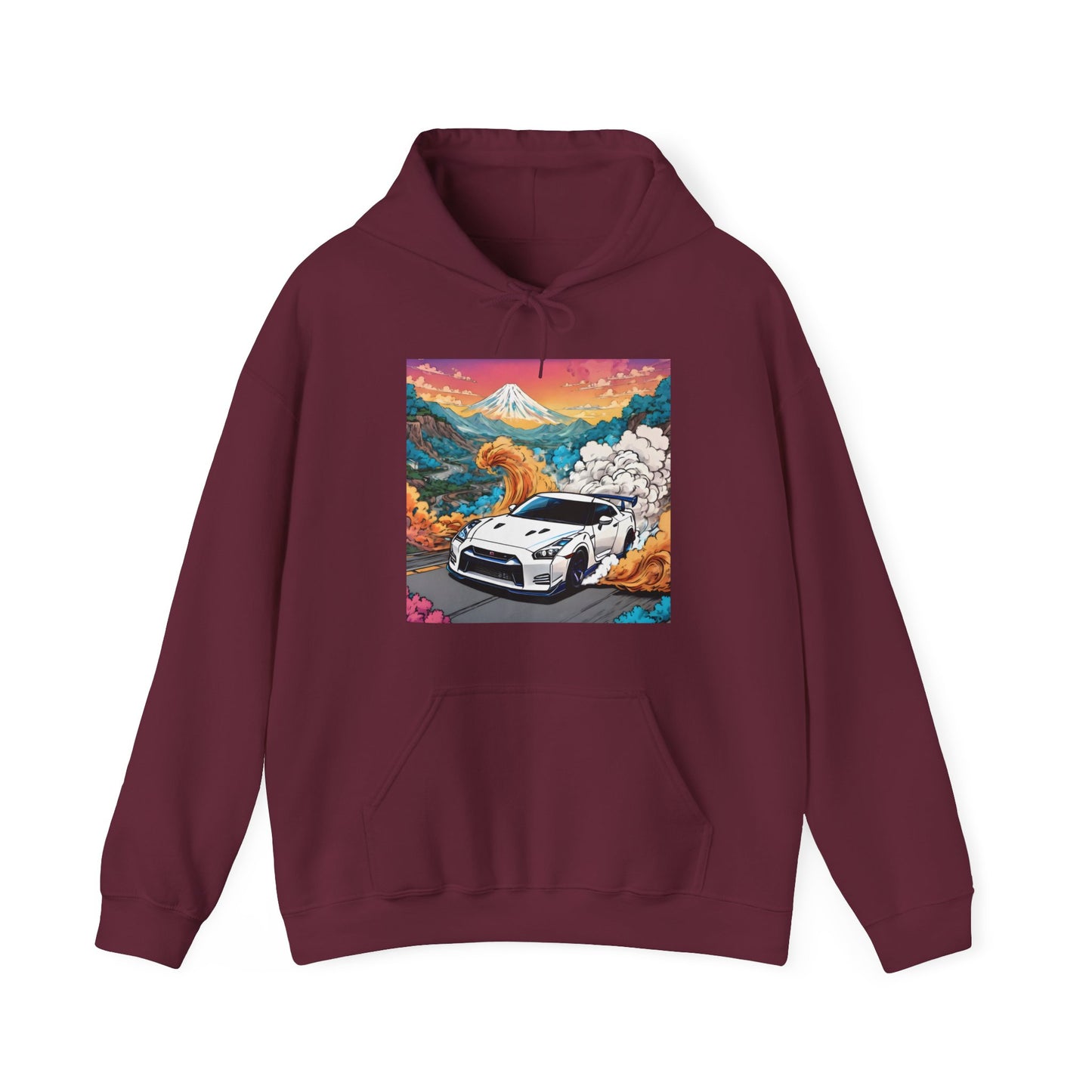 " Go, Go, Go Racing !!!!!!" Double Print Unisex Heavy Blend™ Hooded Sweatshirt