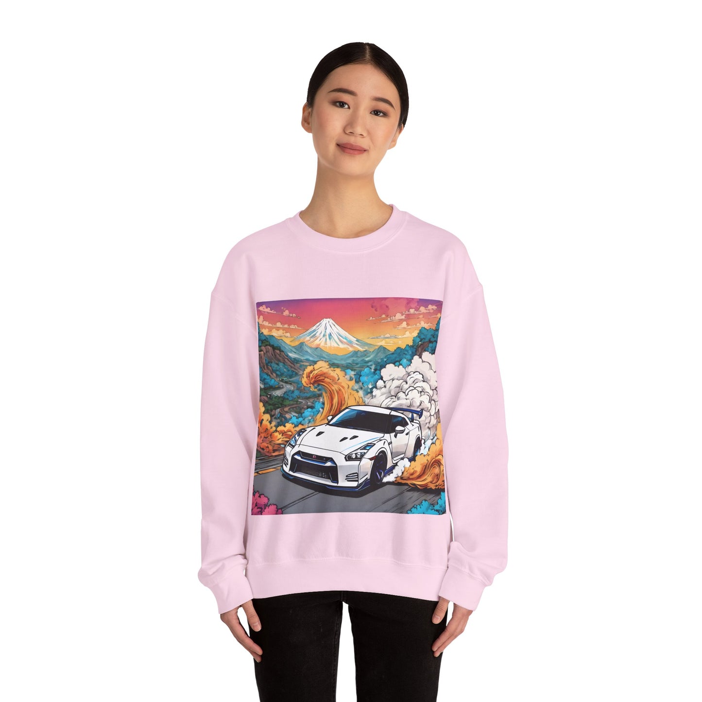 " Go, Go, Go Racing !!!!!!" SinglePrint Unisex Heavy Blend™ Crewneck Sweatshirt