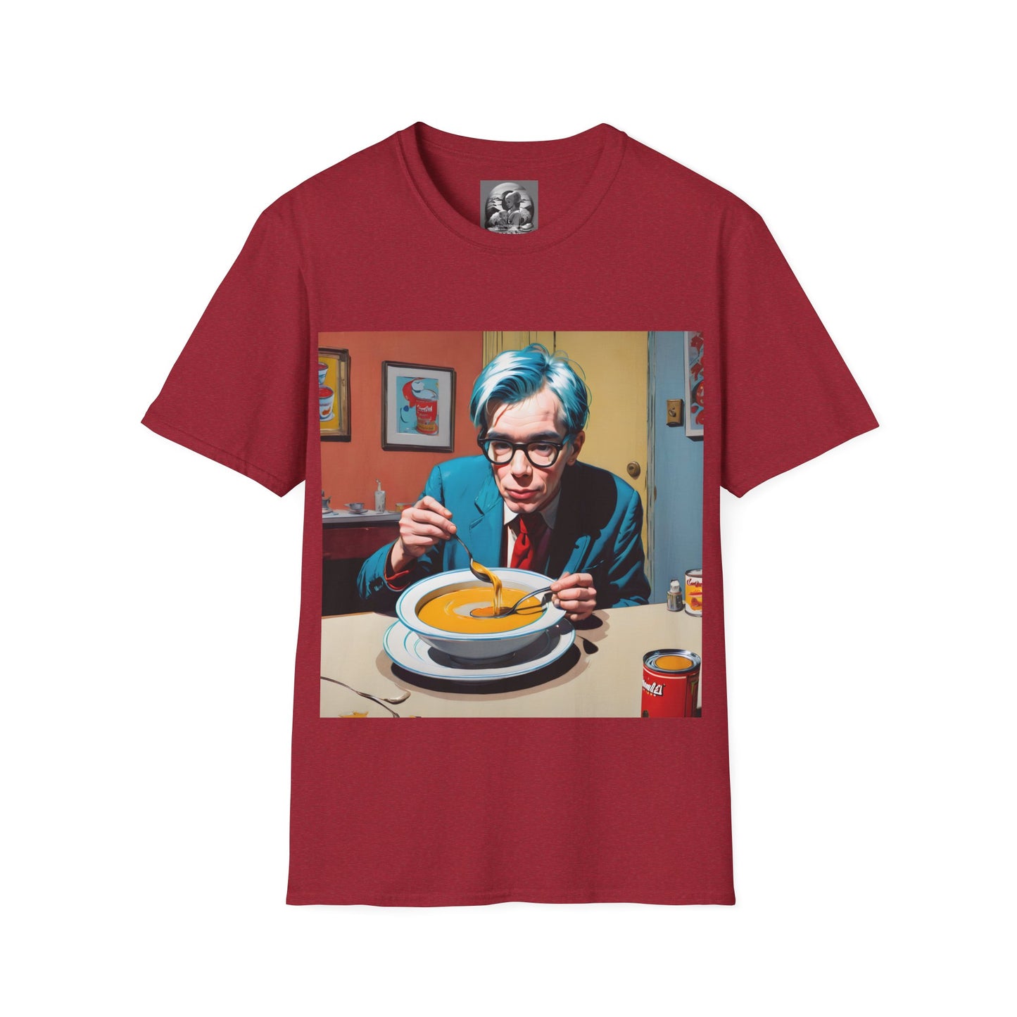 "Warhol: the abstract legend" Single Print Unisex Softstyle T-Shirt