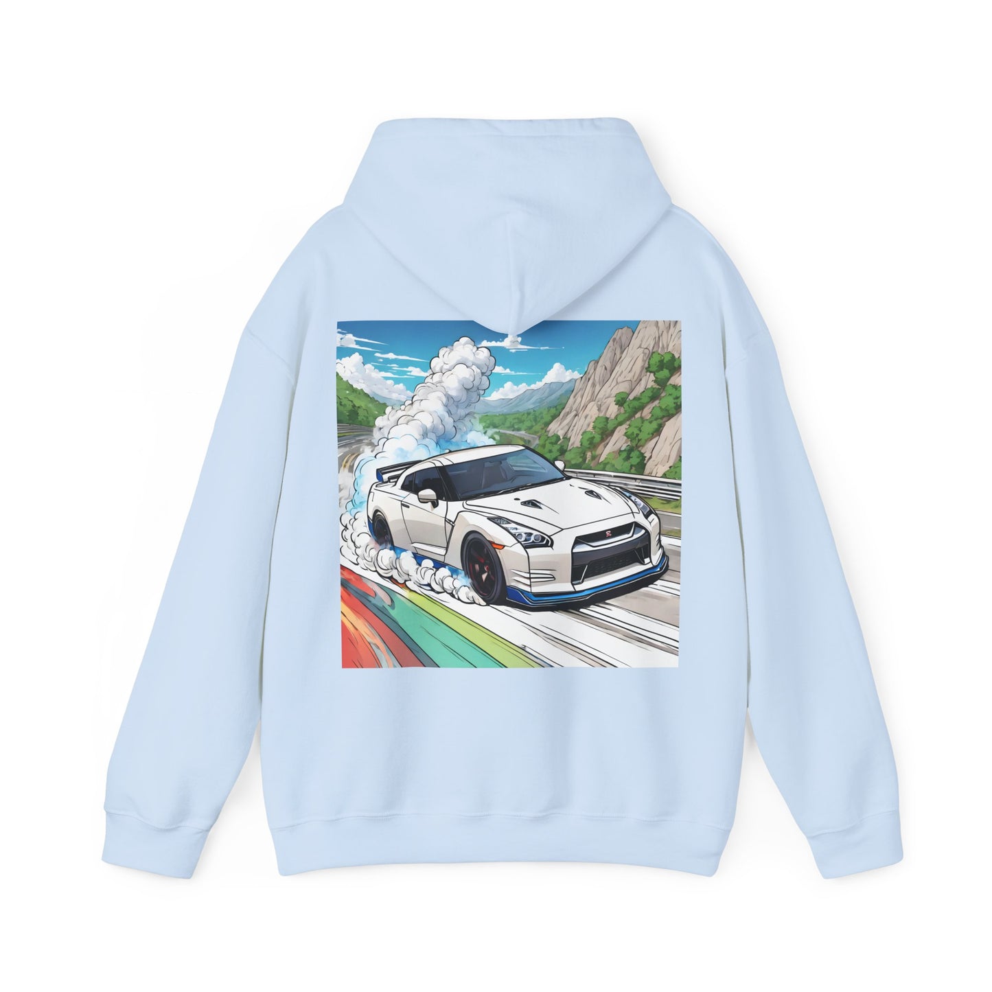 " Go, Go, Go Racing !!!!!!" Double Print Unisex Heavy Blend™ Hooded Sweatshirt