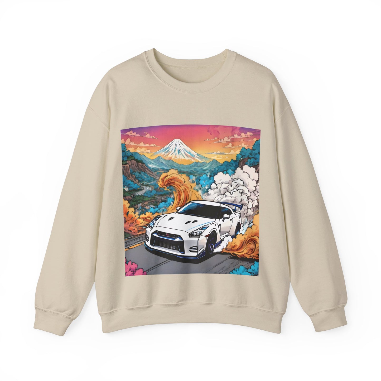 " Go, Go, Go Racing !!!!!!" Double Print Unisex Heavy Blend™ Crewneck Sweatshirt