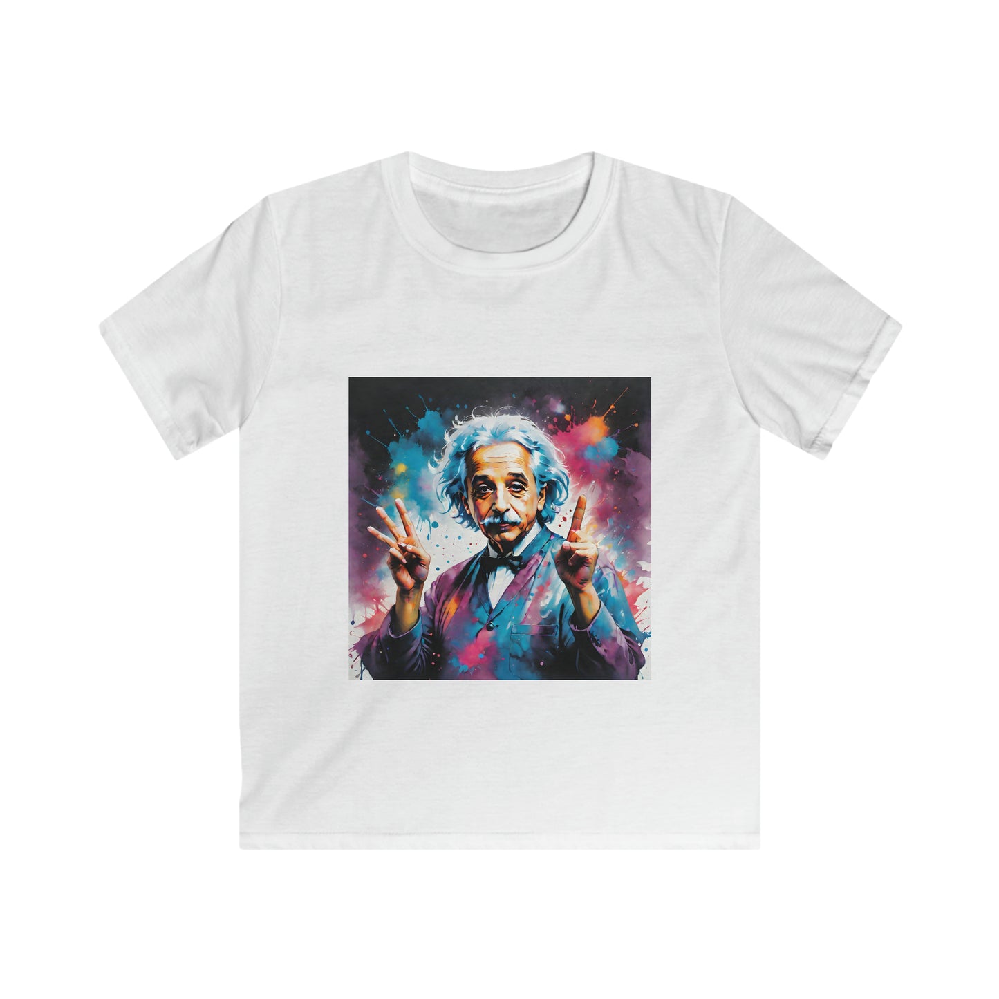 "The theory of everything" Single Print Kids Softstyle Tee