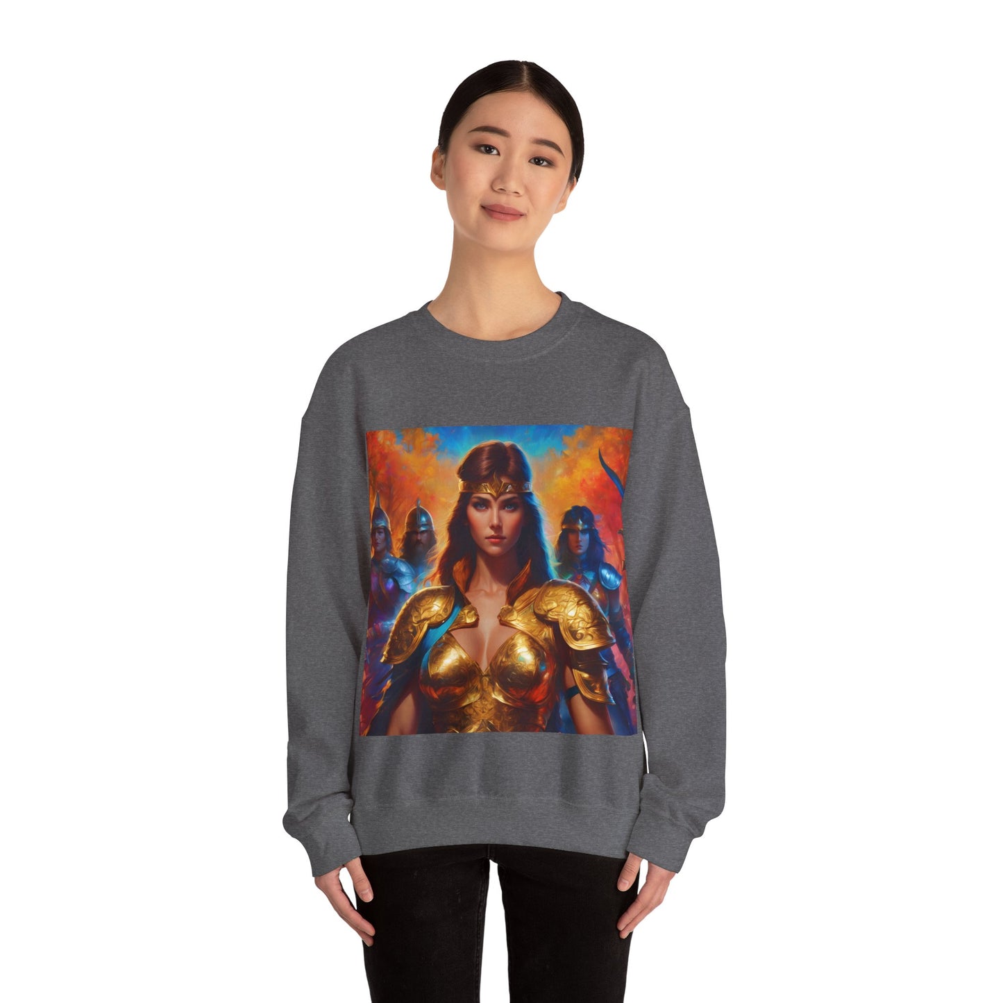 " Retro medical fantasy" Single Print Unisex Heavy Blend™ Crewneck Sweatshirt