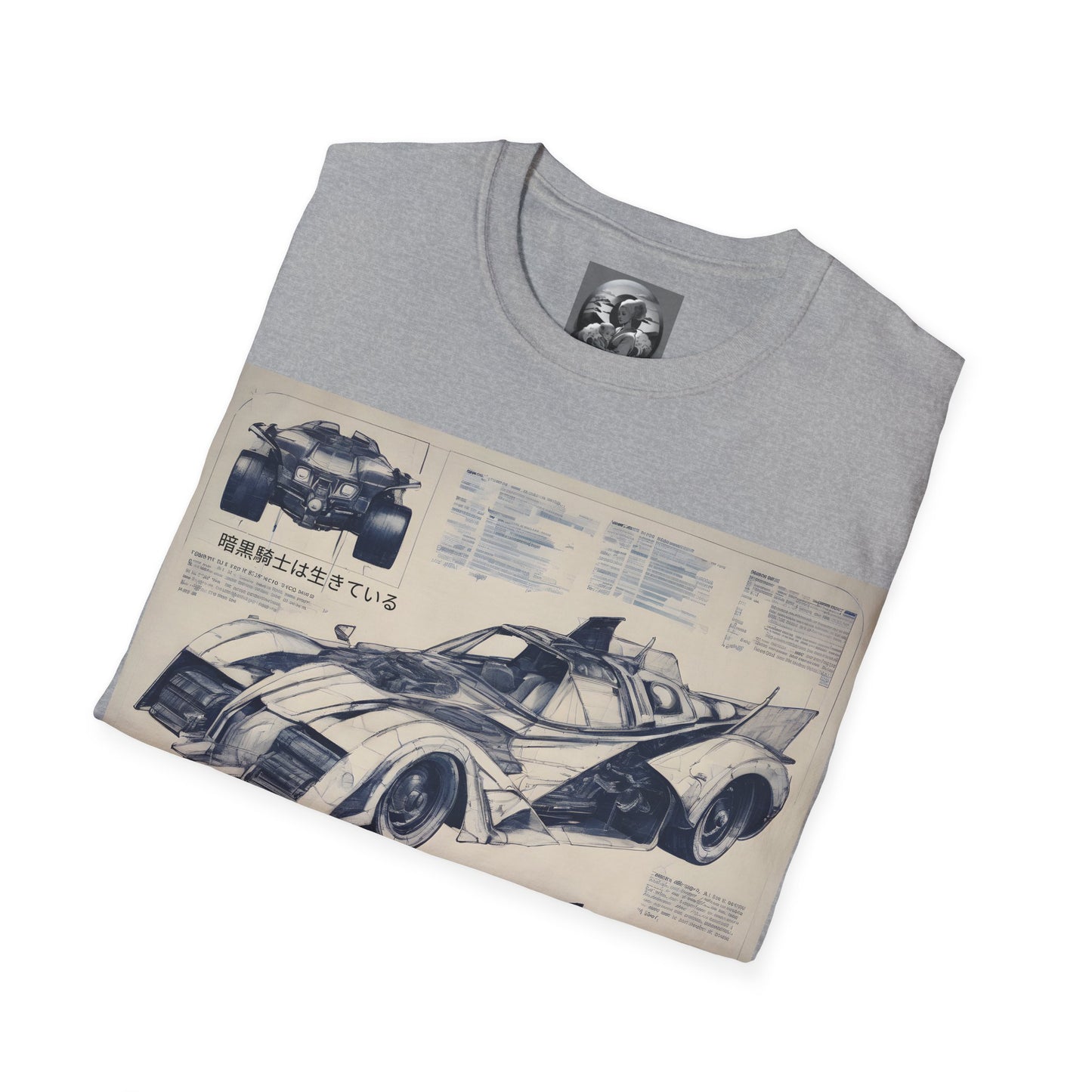 "Automobiliá de Chiroptera" Double Print Unisex Softstyle T-Shirt