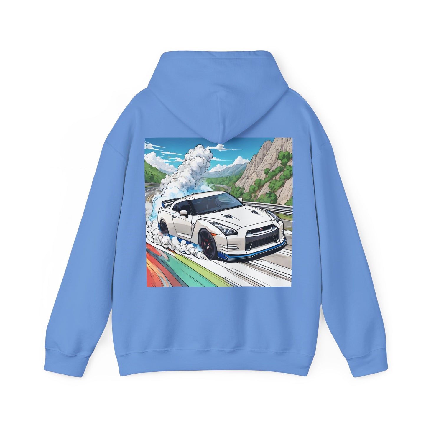 " Go, Go, Go Racing !!!!!!" Double Print Unisex Heavy Blend™ Hooded Sweatshirt