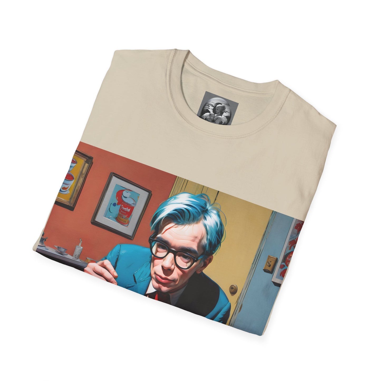 "Warhol: the abstract legend" Single Print Unisex Softstyle T-Shirt