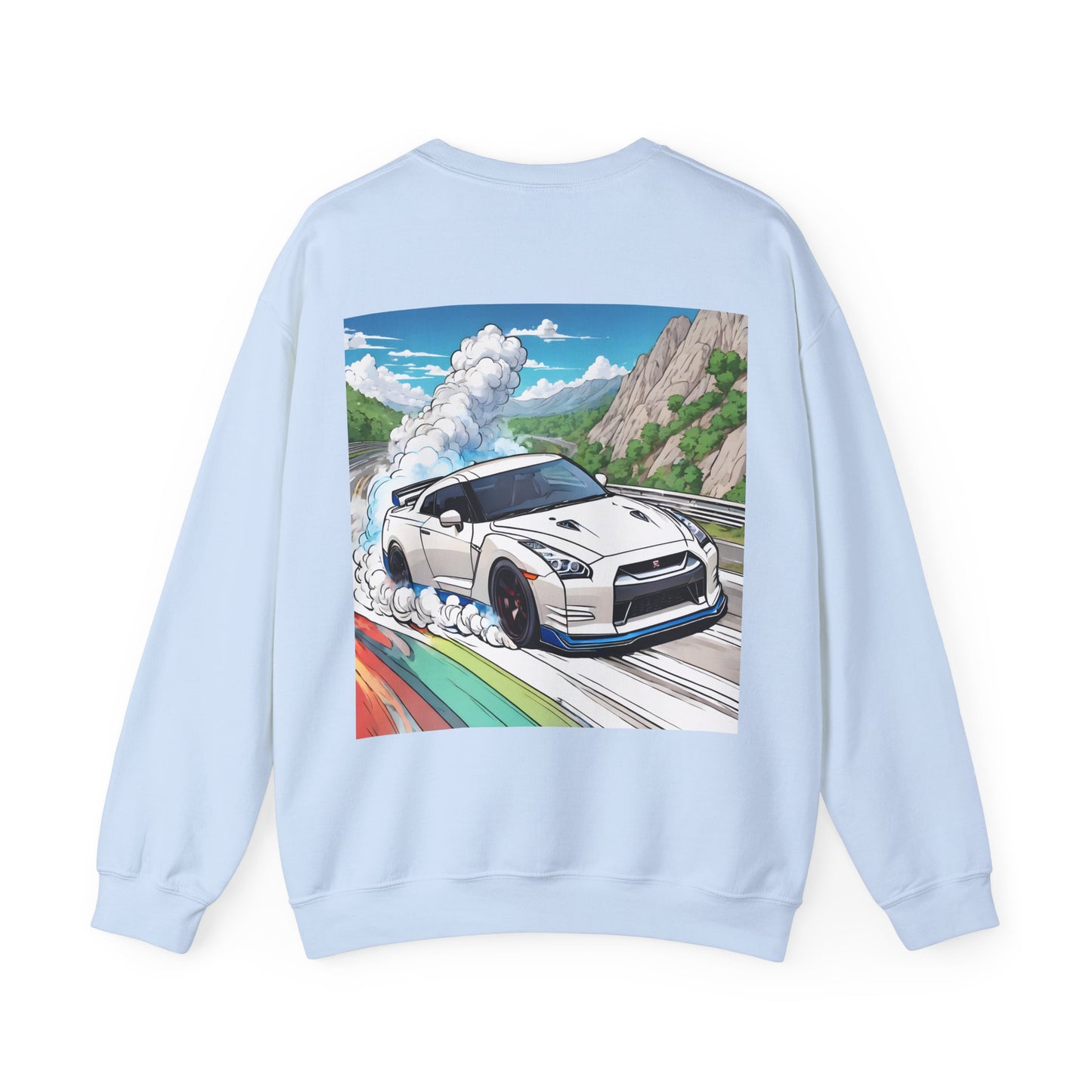 " Go, Go, Go Racing !!!!!!" Double Print Unisex Heavy Blend™ Crewneck Sweatshirt