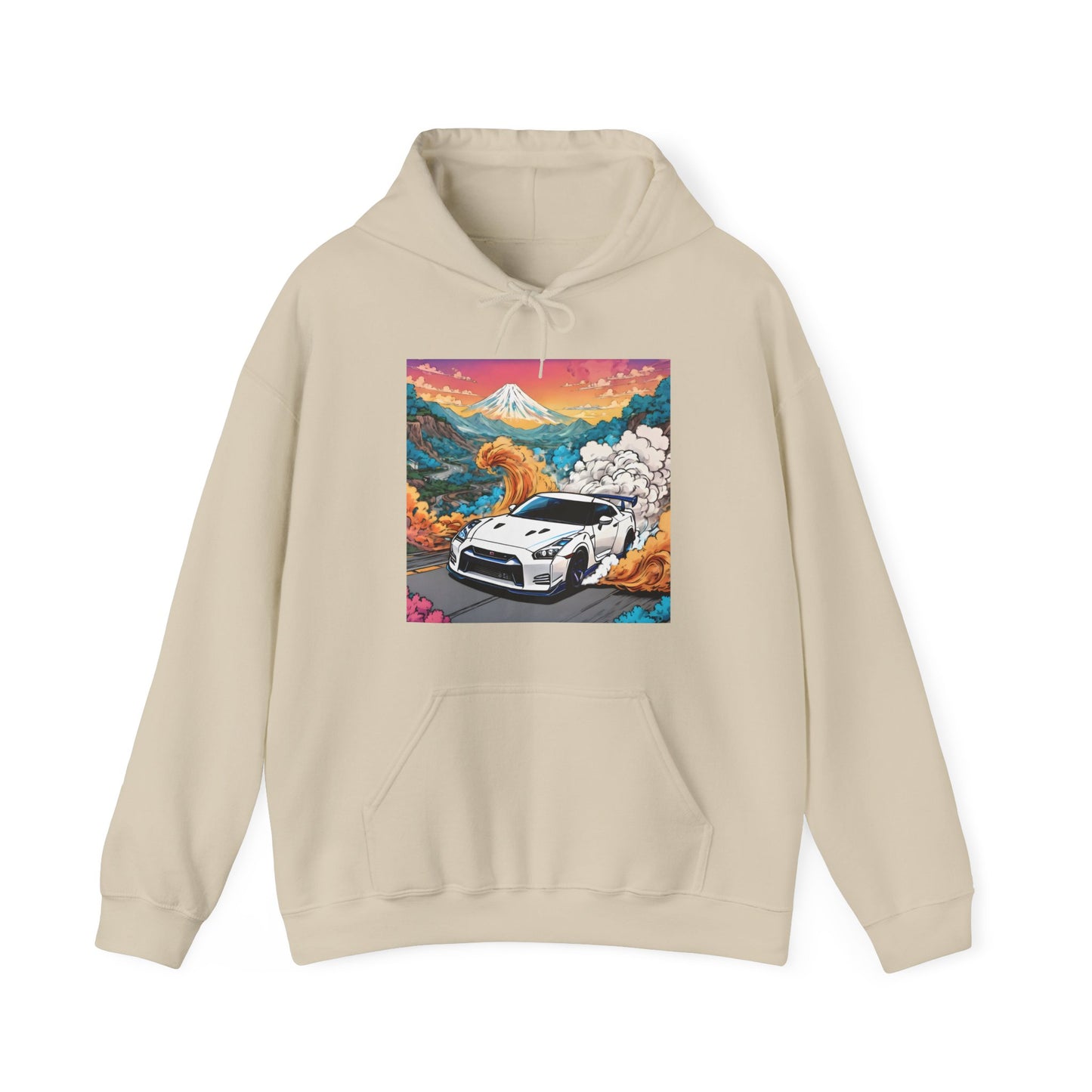 " Go, Go, Go Racing !!!!!!" Double Print Unisex Heavy Blend™ Hooded Sweatshirt