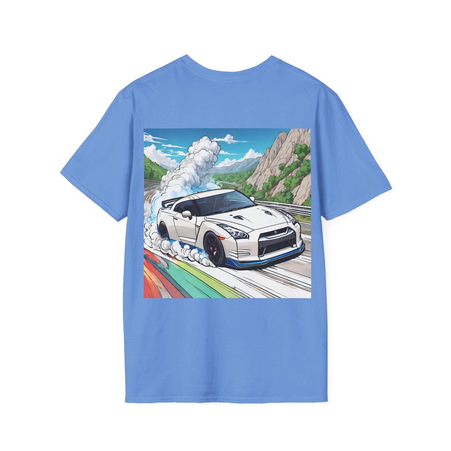 " Go, Go, Go Racing !!!!!!" Double Print Unisex Softstyle T-Shirt