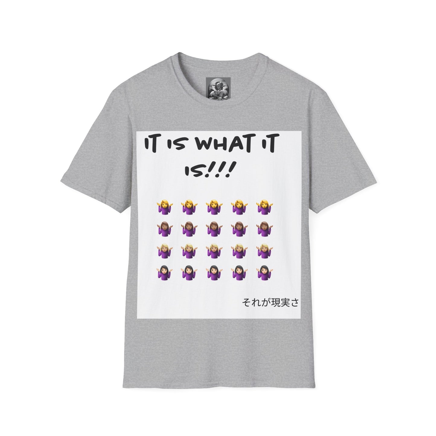 "It is what it is female" Single PrintUnisex Softstyle T-Shirt