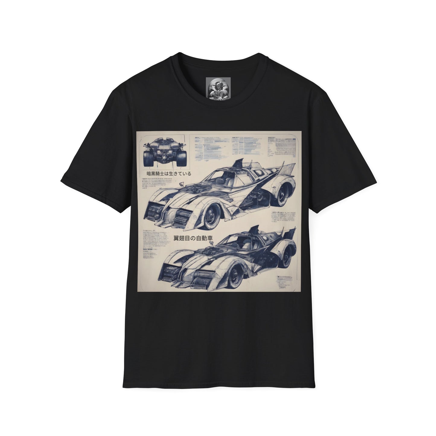 "Automobiliá de Chiroptera" Double Print Unisex Softstyle T-Shirt