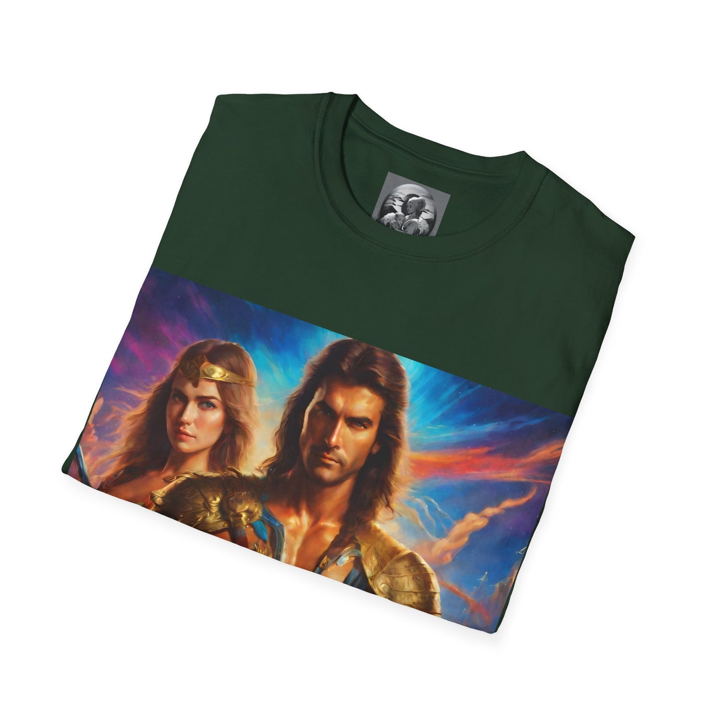 "80s medieval fantasy" Single Print Unisex Softstyle T-Shirt