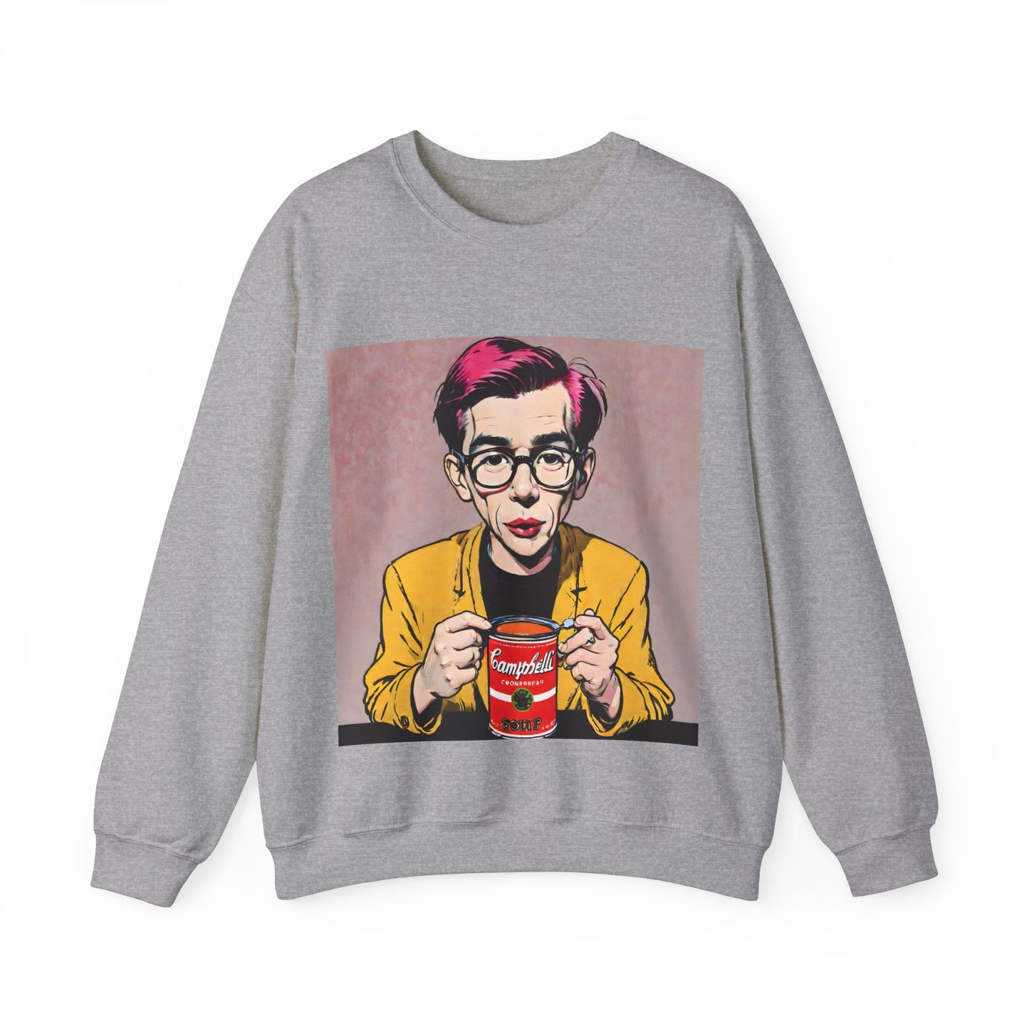 "Warhol: the abstract legend" Single Print Unisex Heavy Blend™ Crewneck Sweatshirt