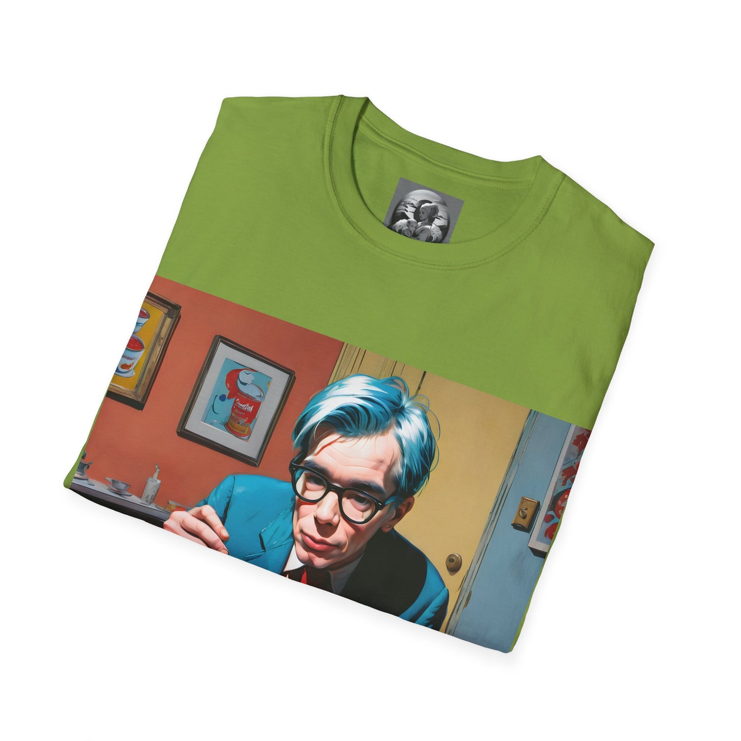 "Warhol: the abstract legend" Single Print Unisex Softstyle T-Shirt