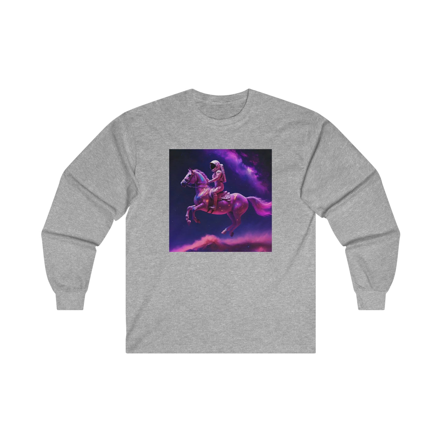 "Goodnight space cowboy" Single Print Ultra Cotton Long Sleeve Tee