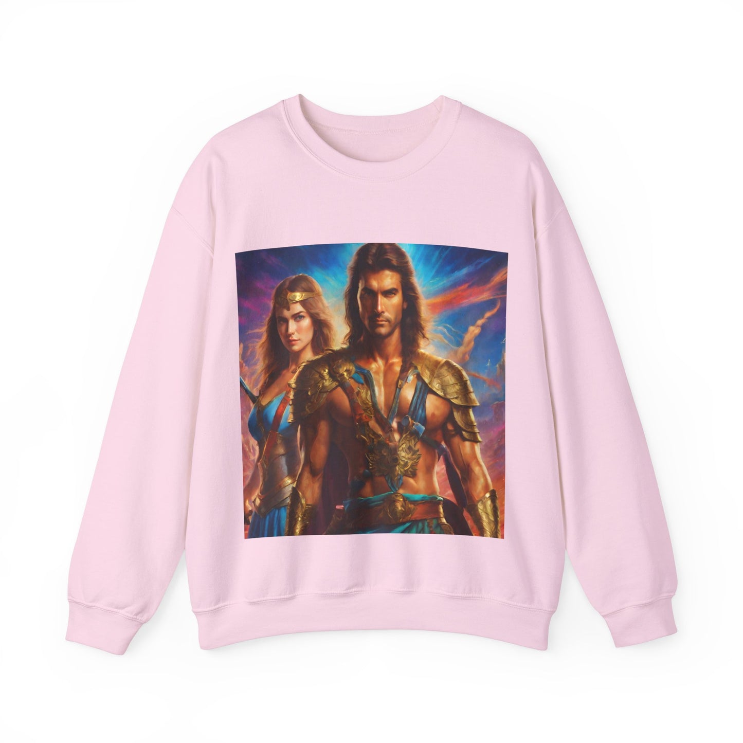 "80s medieval fantasy" Single Print Unisex Heavy Blend™ Crewneck Sweatshirt