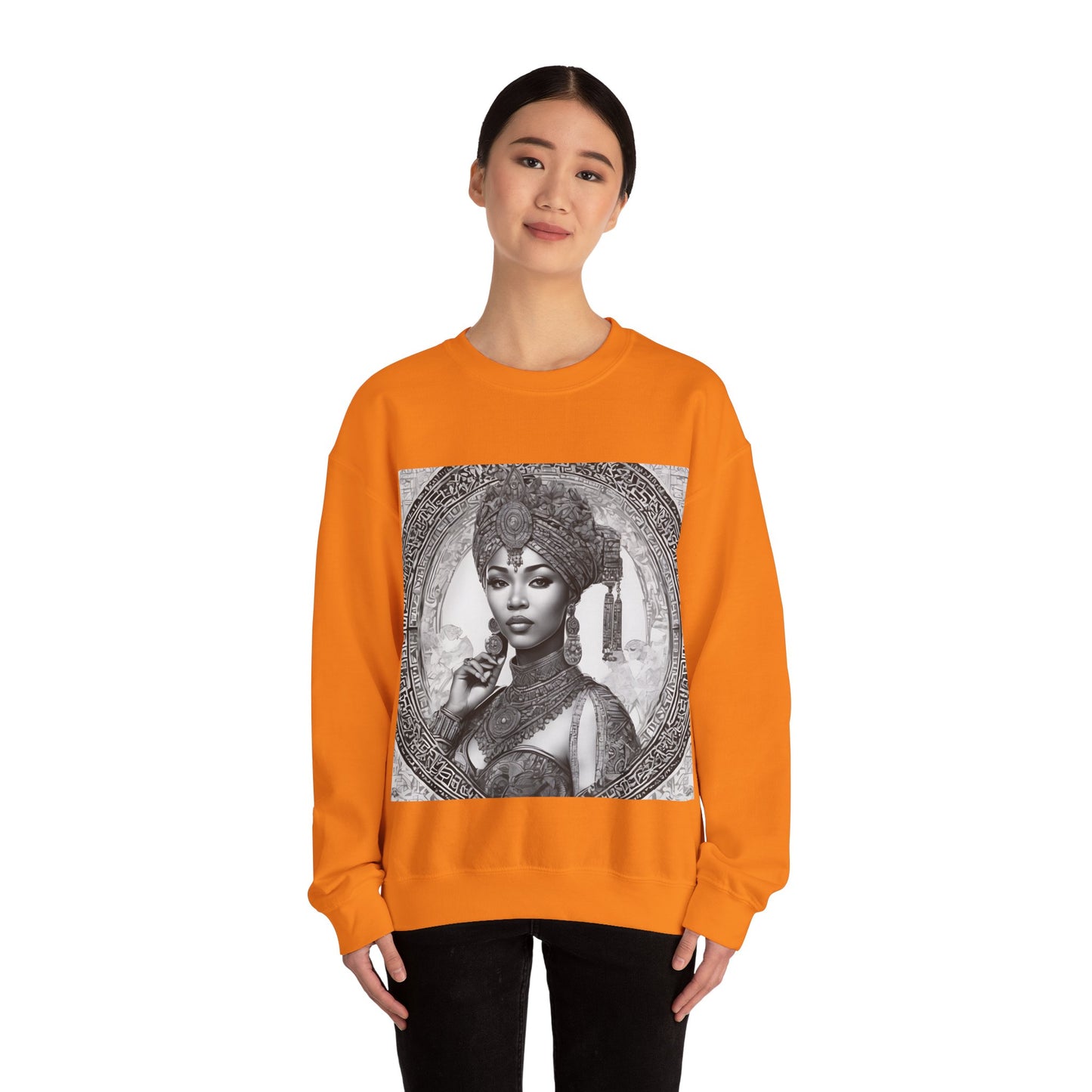 "Queen of Heritage" Unisex Heavy Blend™ Crewneck Sweatshirt