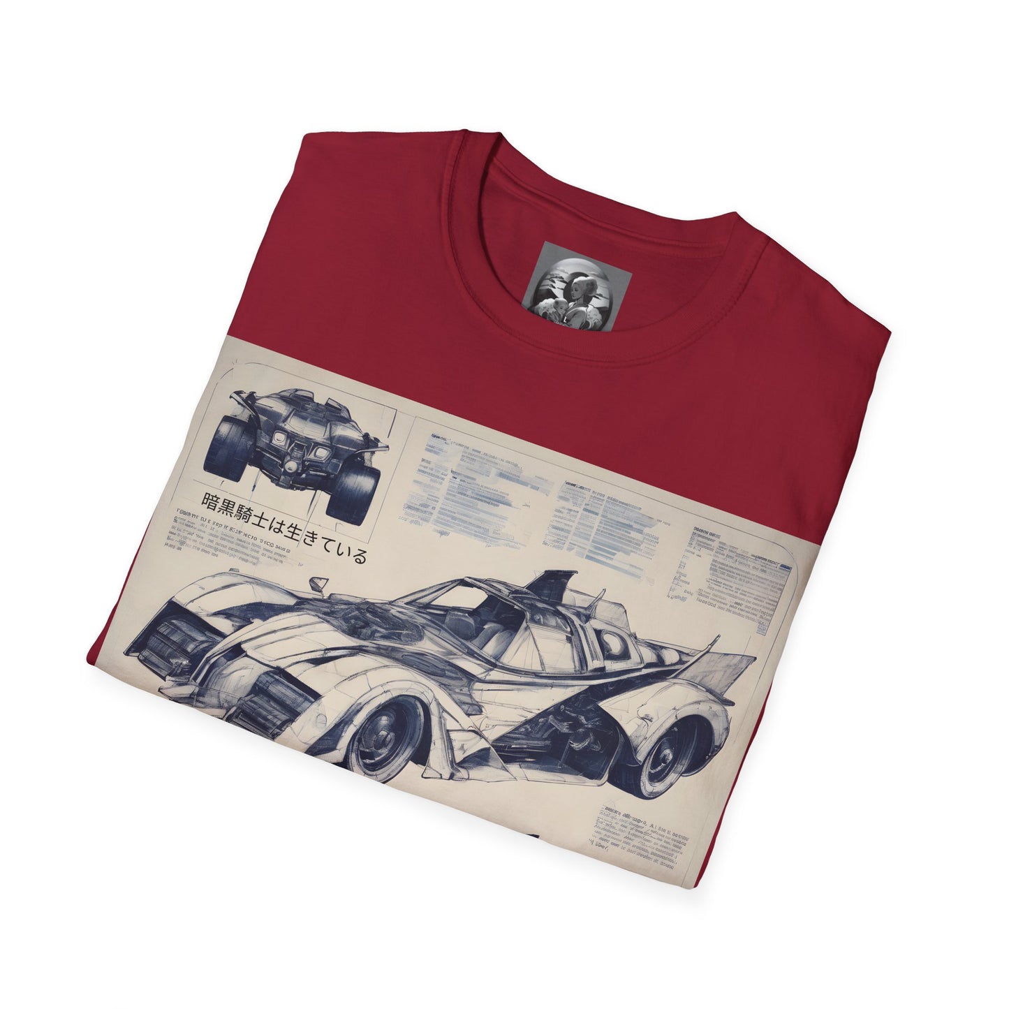 "Automobiliá de Chiroptera" Double Print Unisex Softstyle T-Shirt