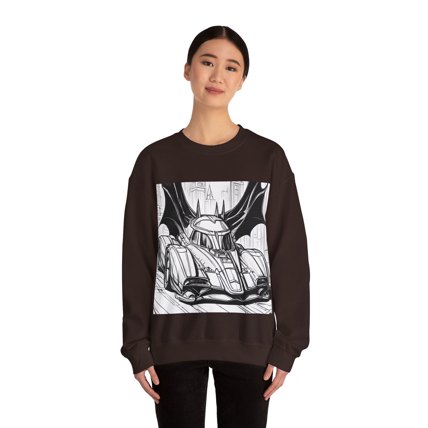 "Automobiliá de Chiroptera" Single Print Unisex Heavy Blend™ Crewneck Sweatshirt