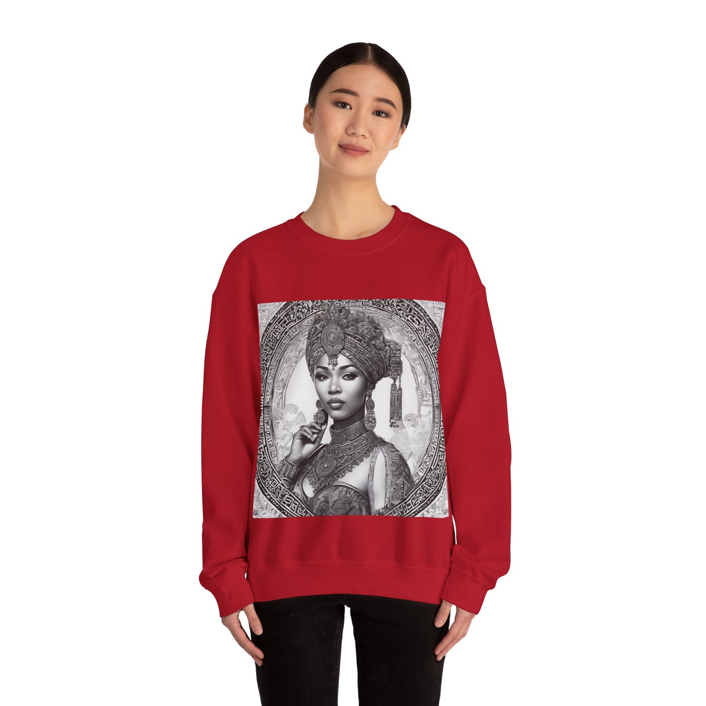 "Queen of Heritage" Unisex Heavy Blend™ Crewneck Sweatshirt