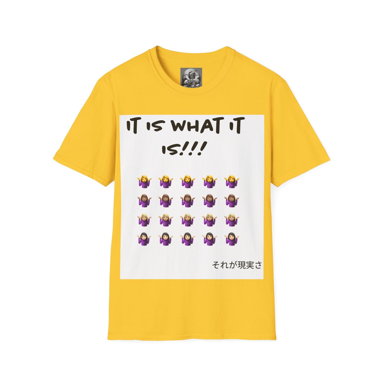 "It is what it is female" Single PrintUnisex Softstyle T-Shirt