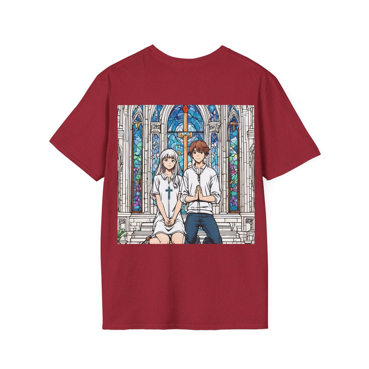 "In God we trust"  Double Print Unisex Softstyle T-Shirt