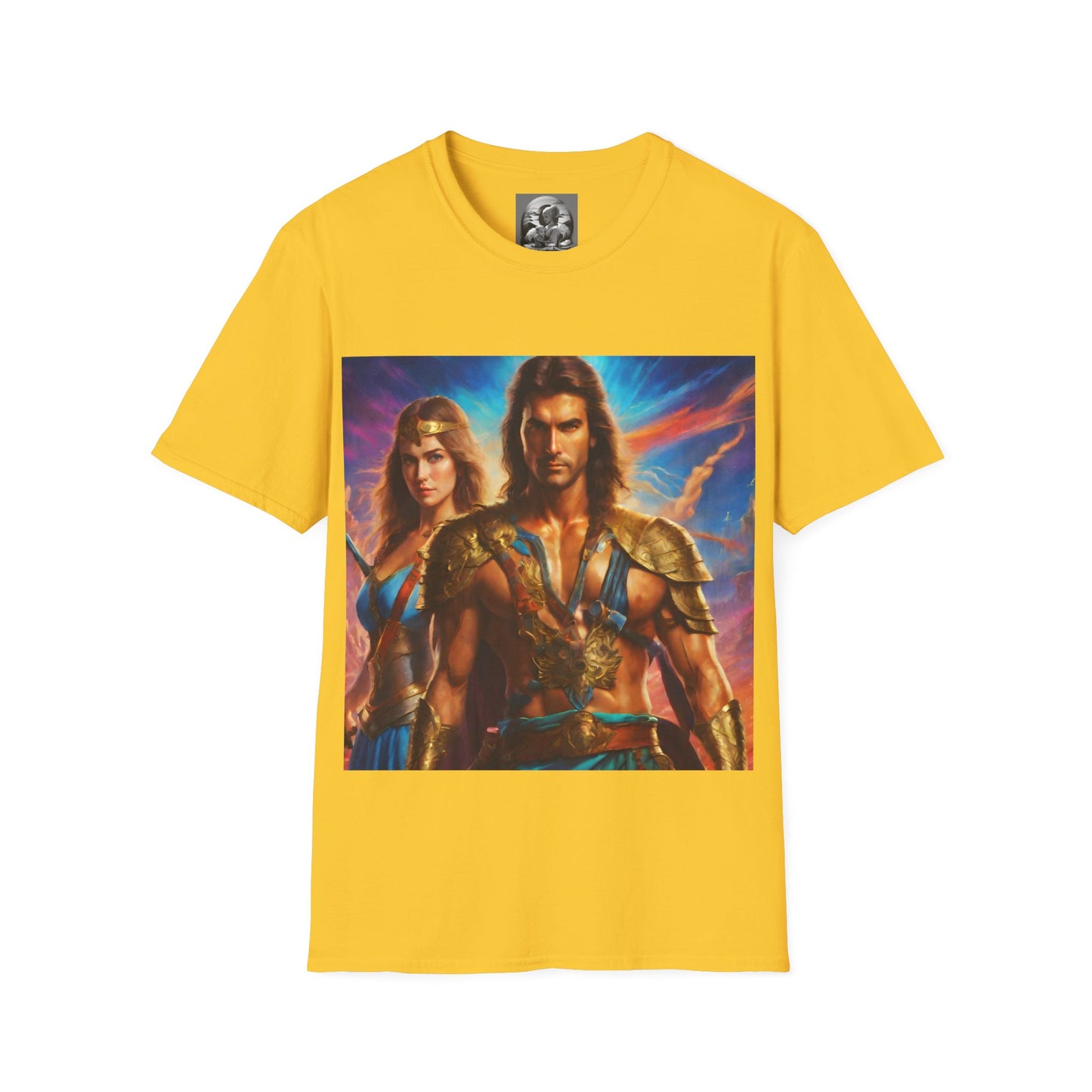 "80s medieval fantasy" Single Print Unisex Softstyle T-Shirt