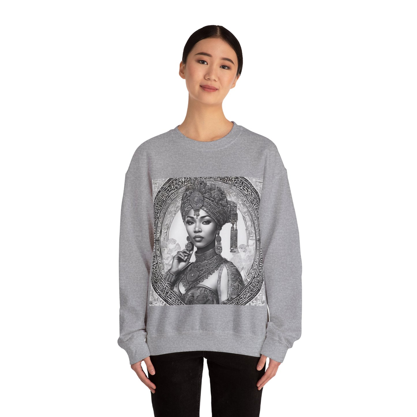 "Queen of Heritage" Unisex Heavy Blend™ Crewneck Sweatshirt