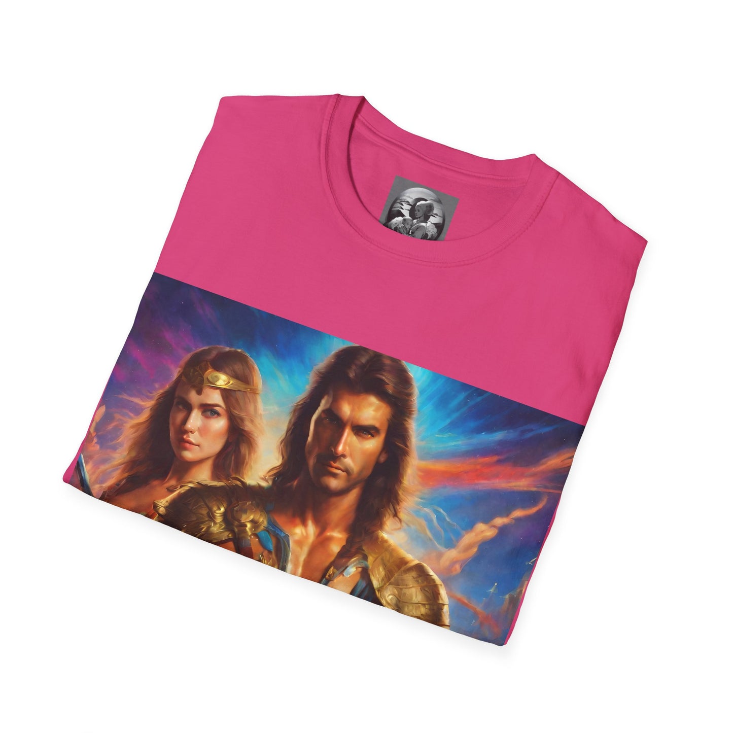 "80s medieval fantasy" Single Print Unisex Softstyle T-Shirt