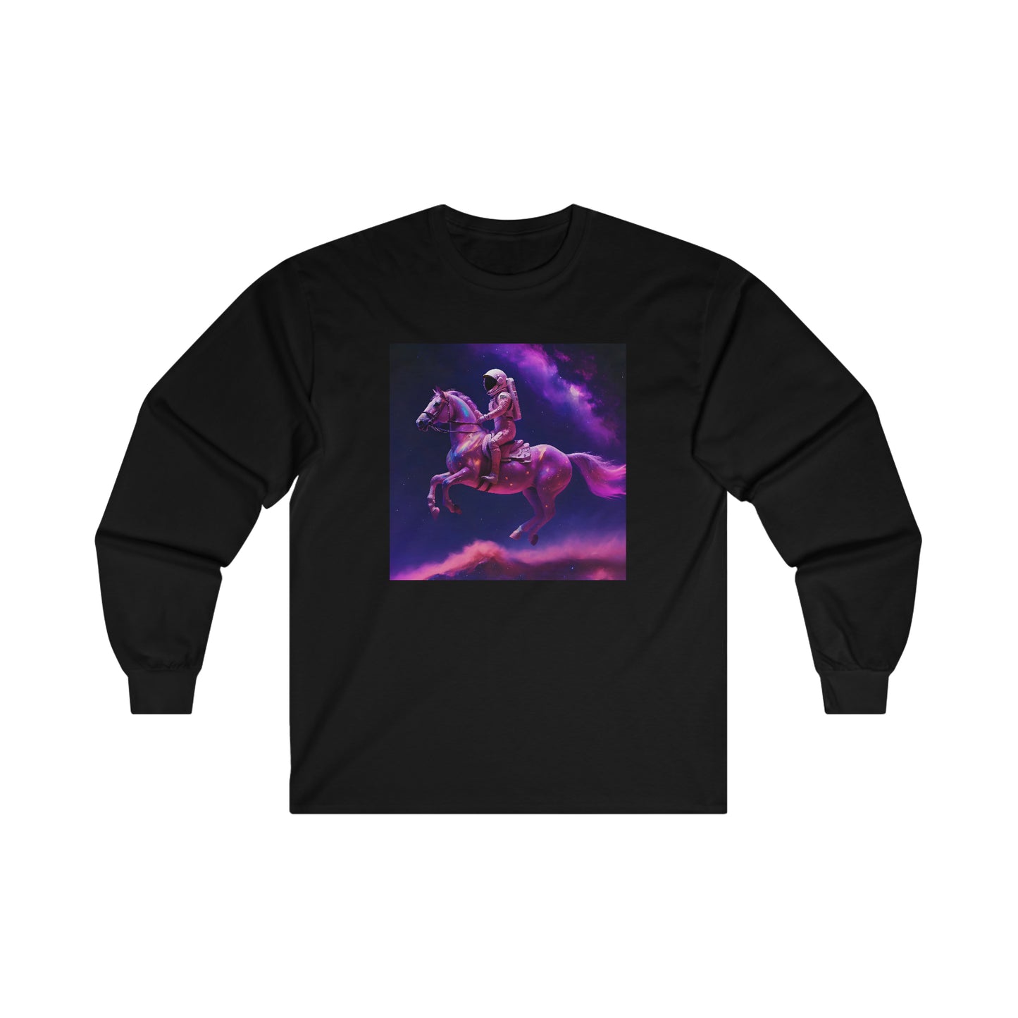 "Goodnight space cowboy" Single Print Ultra Cotton Long Sleeve Tee