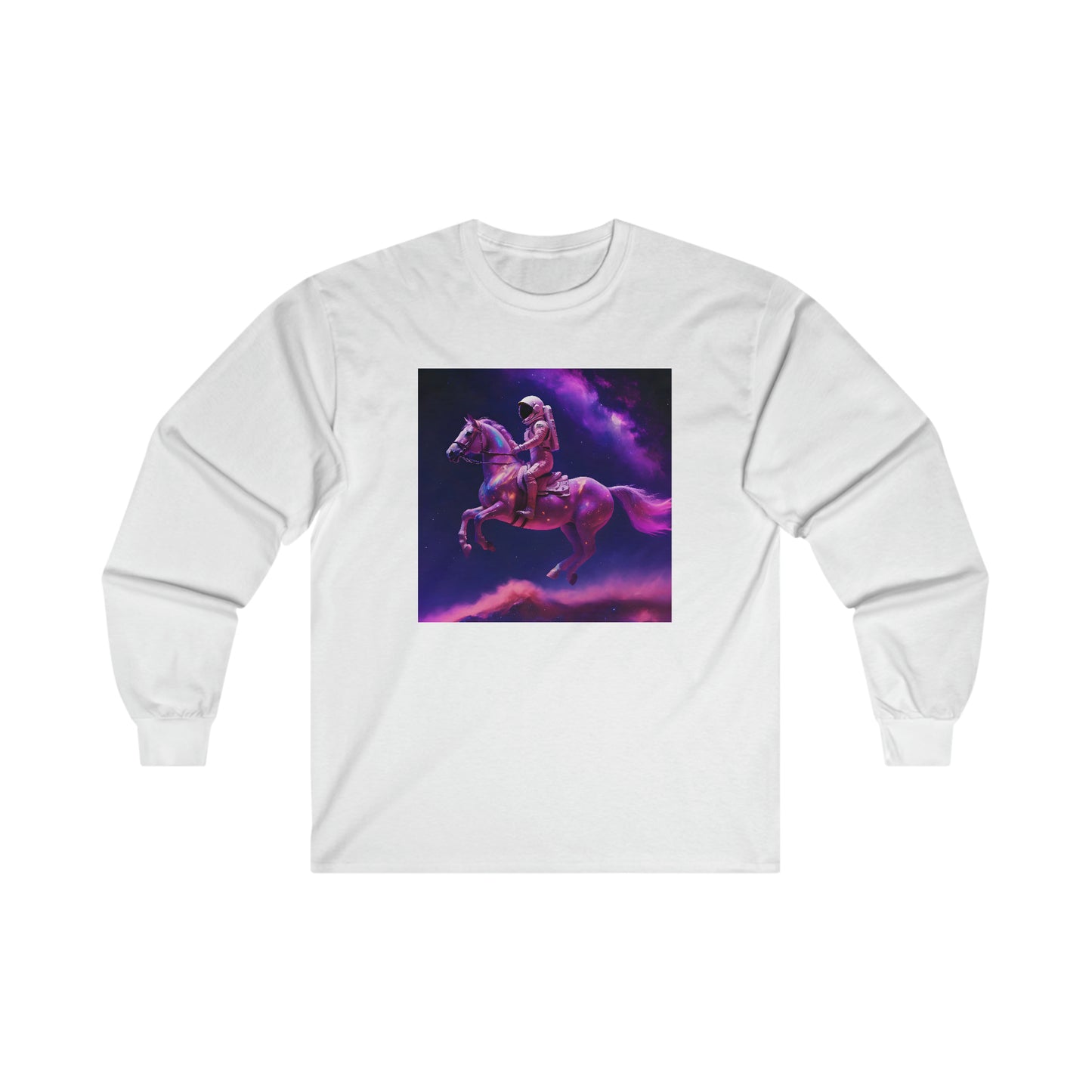 "Goodnight space cowboy" Single Print Ultra Cotton Long Sleeve Tee