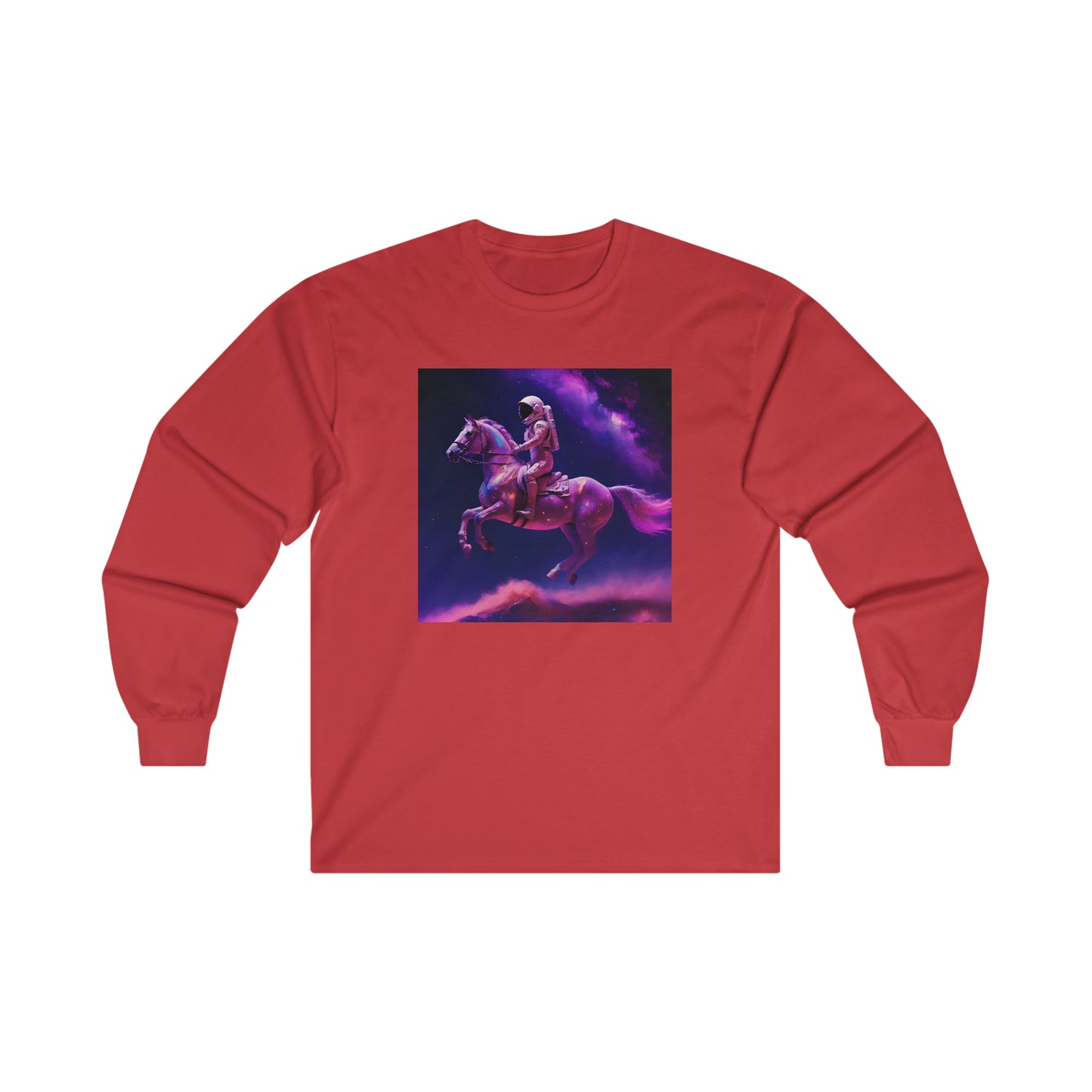 "Goodnight space cowboy" Single Print Ultra Cotton Long Sleeve Tee