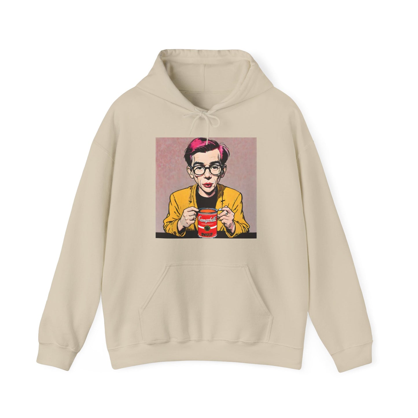 "Warhol: the abstract legend" Single Print Unisex Heavy Blend™ Hooded Sweatshirt