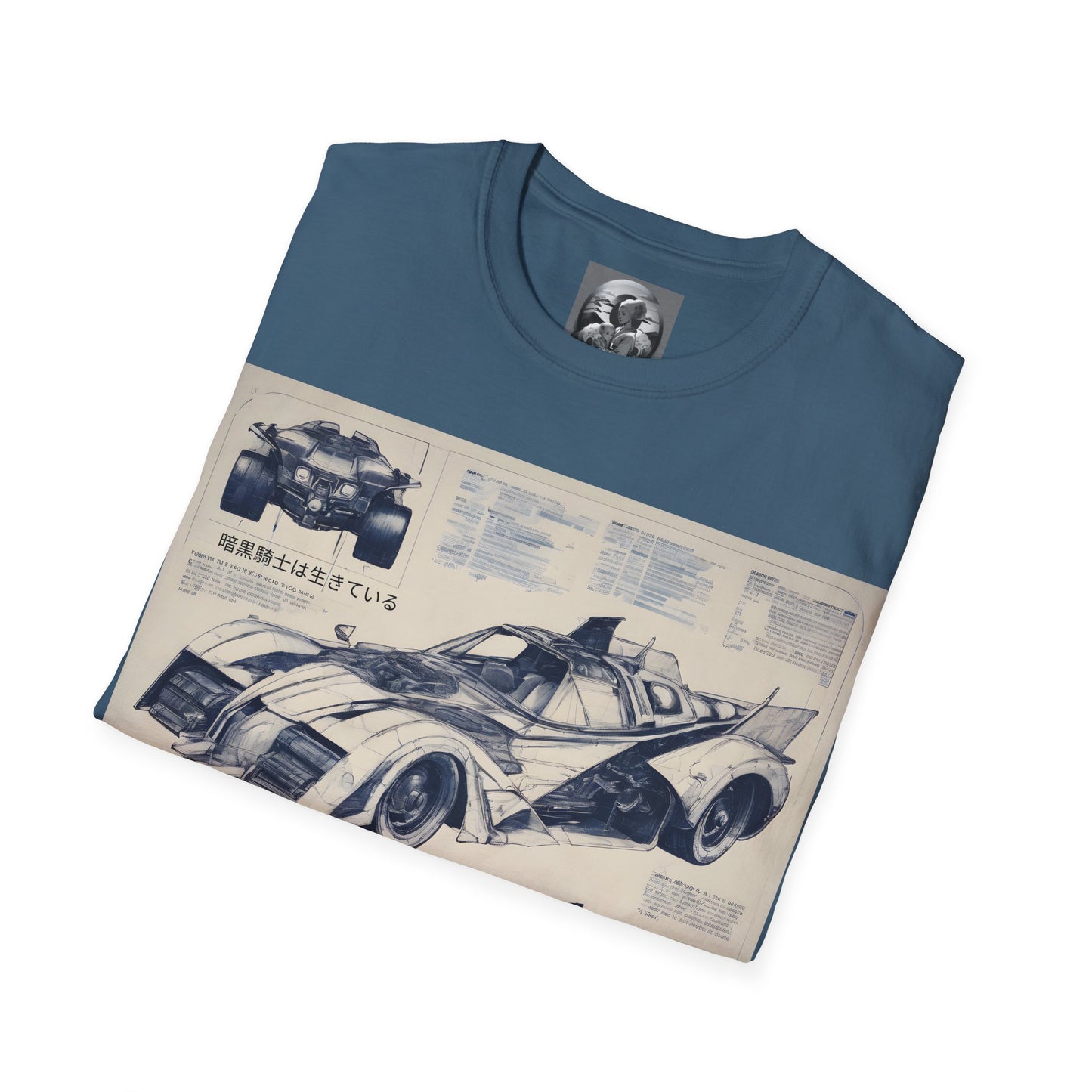 "Automobiliá de Chiroptera" Double Print Unisex Softstyle T-Shirt