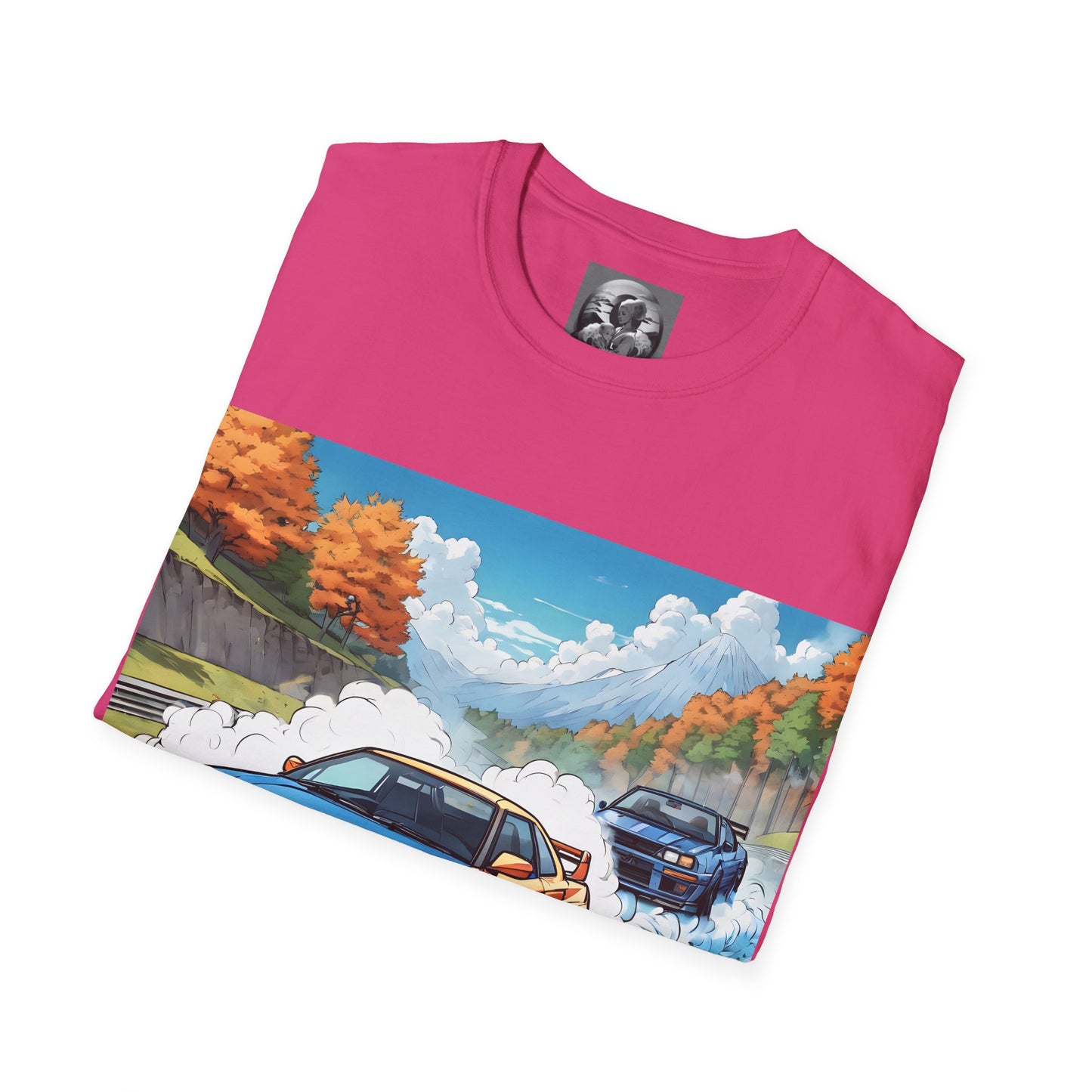 " Go, Go, Go Racing !!!!!!" Double Print Unisex Softstyle T-Shirt