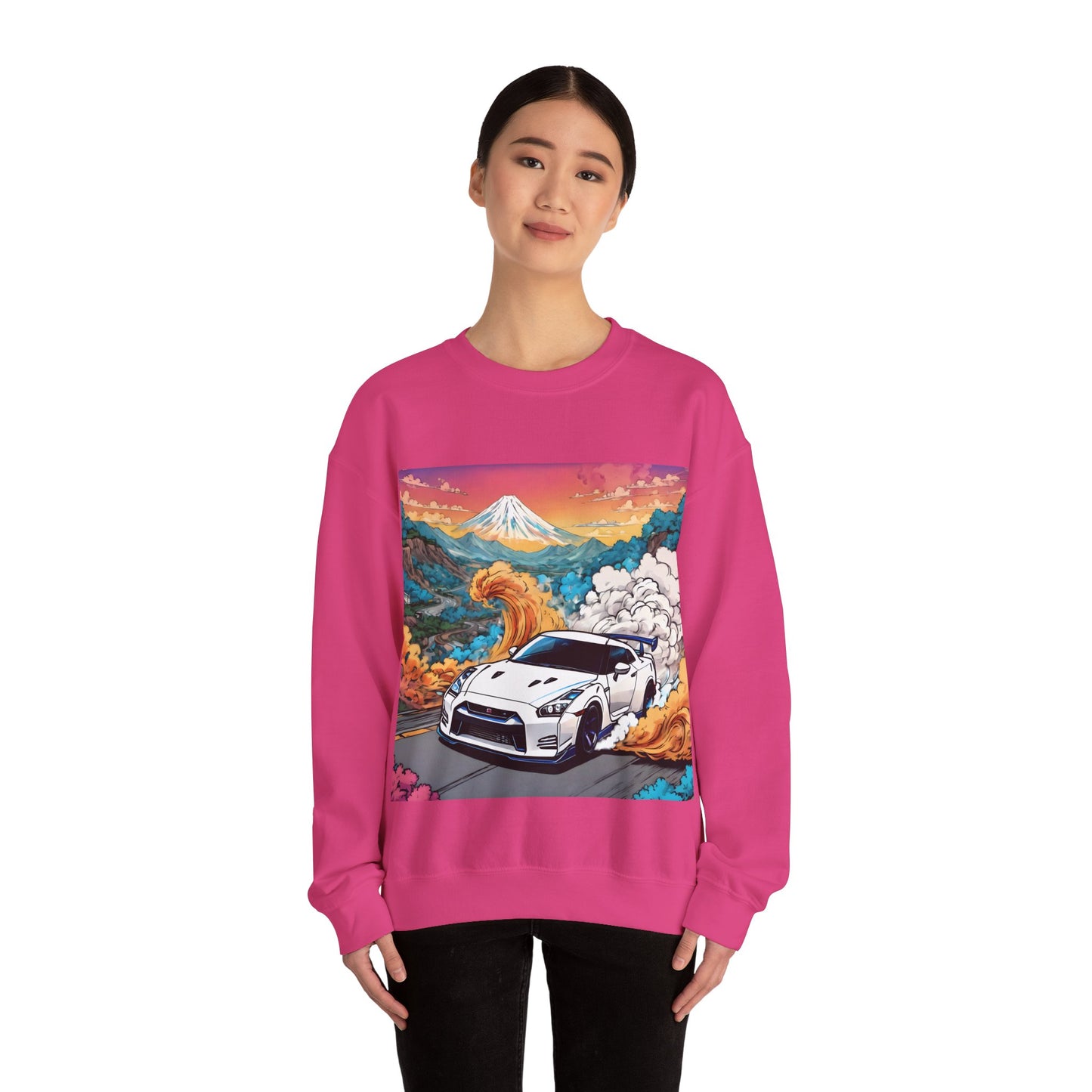 " Go, Go, Go Racing !!!!!!" SinglePrint Unisex Heavy Blend™ Crewneck Sweatshirt